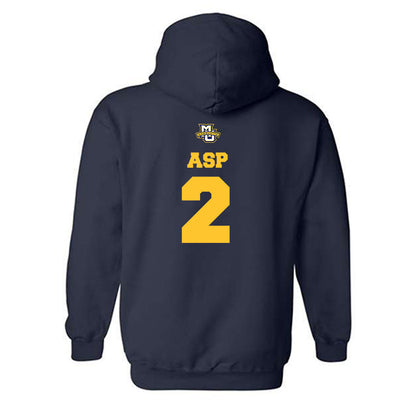 Marquette - NCAA Women's Basketball : Kinley Asp - Sports Shersey Hooded Sweatshirt-1