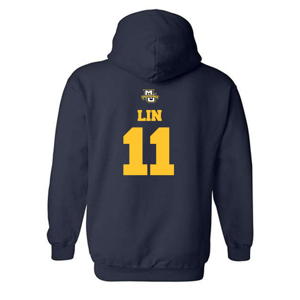 Marquette - NCAA Women's Basketball : Yuhan Lin - Sports Shersey Hooded Sweatshirt-1