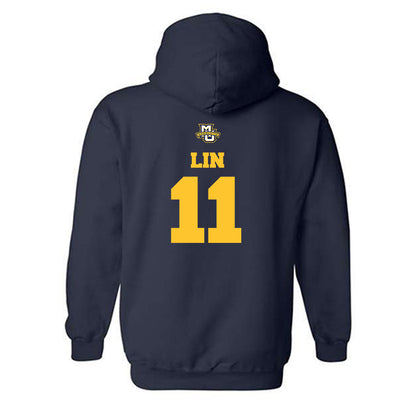 Marquette - NCAA Women's Basketball : Yuhan Lin - Sports Shersey Hooded Sweatshirt-1