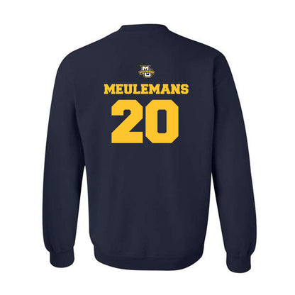 Marquette - NCAA Women's Basketball : Jordan Meulemans - Sports Shersey Crewneck Sweatshirt-1