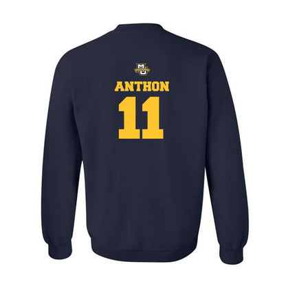 Marquette - NCAA Women's Basketball : Noelle Anthon - Sports Shersey Crewneck Sweatshirt-1