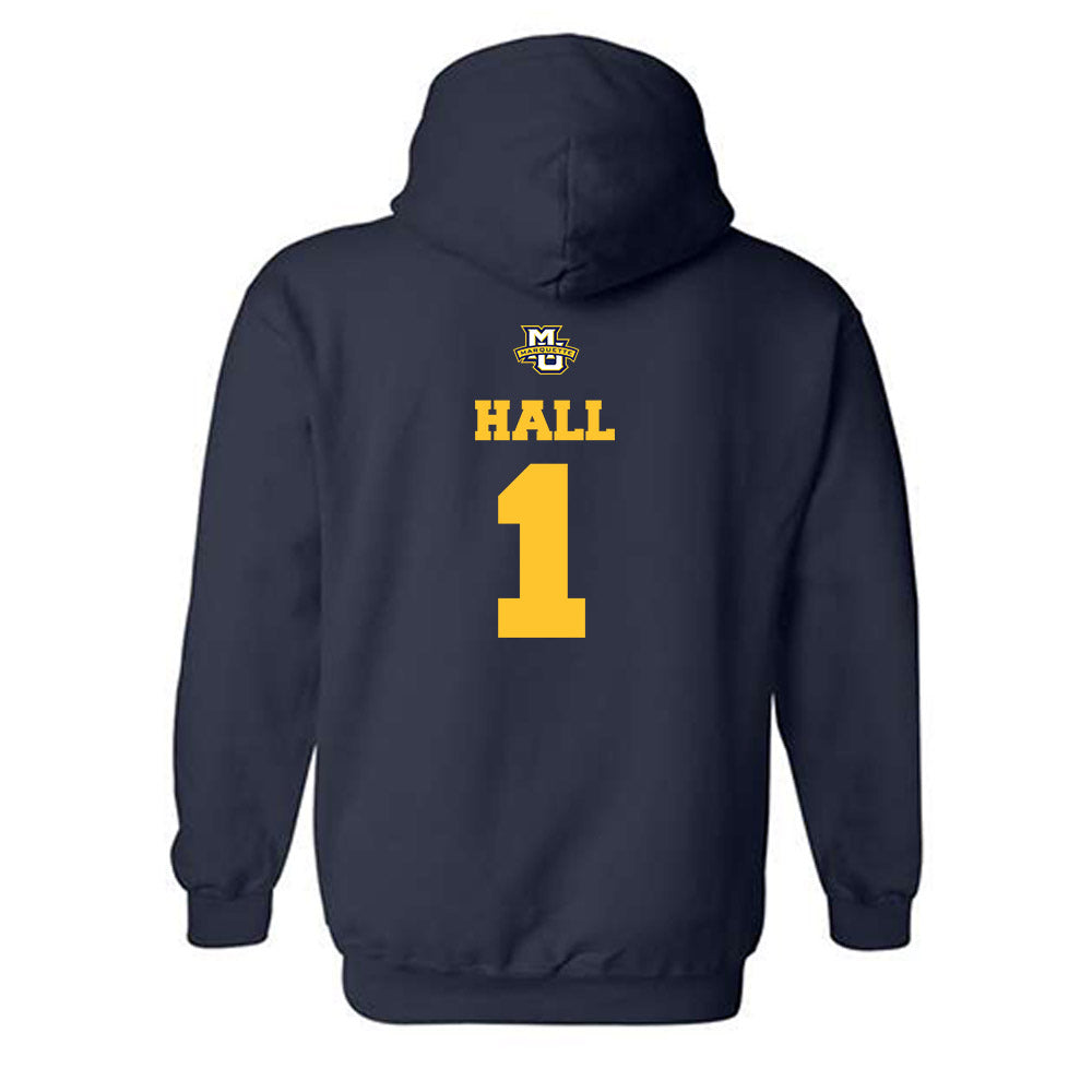 Marquette - NCAA Women's Basketball : Brooklyn Hall - Sports Shersey Hooded Sweatshirt-1