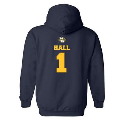Marquette - NCAA Women's Basketball : Brooklyn Hall - Sports Shersey Hooded Sweatshirt-1