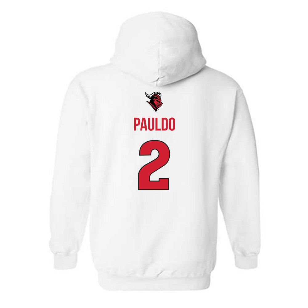 Rutgers - NCAA Women's Basketball : Mya Pauldo - Sport Shersey Hooded Sweatshirt-1