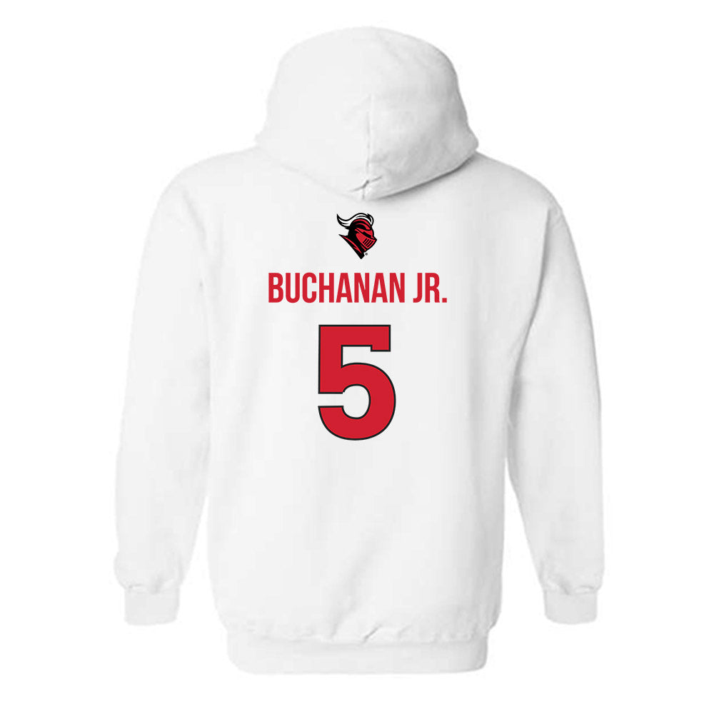 Rutgers - NCAA Men's Basketball : Darren Buchanan Jr. - Sport Shersey Hooded Sweatshirt-1