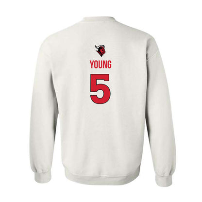 Rutgers - NCAA Women's Basketball : Deja Young - Sport Shersey Crewneck Sweatshirt-1