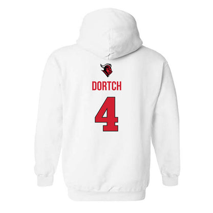 Rutgers - NCAA Men's Basketball : Bryce Dortch - Sport Shersey Hooded Sweatshirt-1