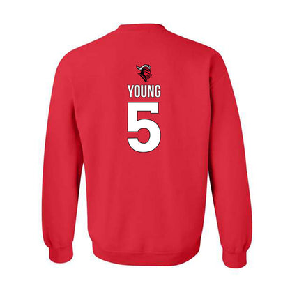 Rutgers - NCAA Women's Basketball : Deja Young - Crewneck Sweatshirt-1