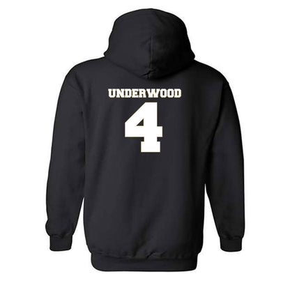 Wake Forest - NCAA Men's Basketball : Will Underwood - Generic Sports Shersey Hooded Sweatshirt-1