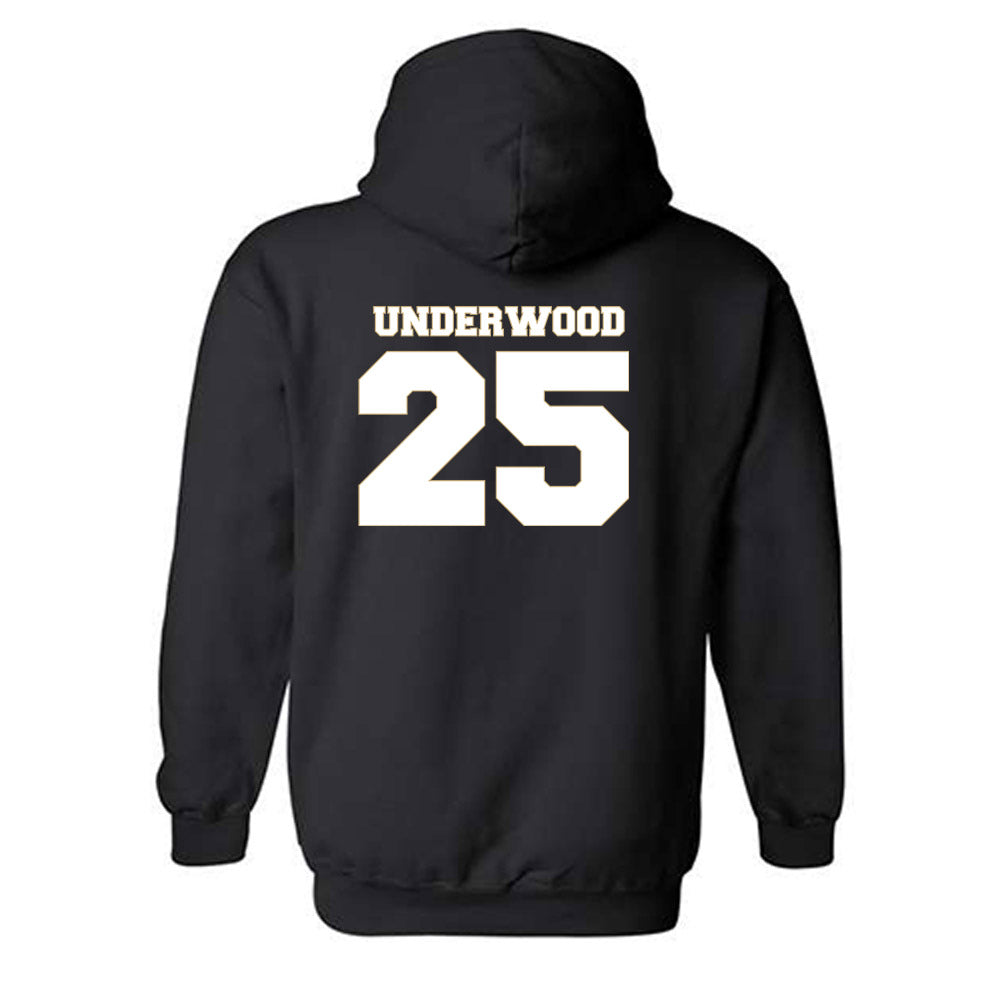 Wake Forest - NCAA Men's Basketball : Will Underwood - Generic Sports Shersey Hooded Sweatshirt-1
