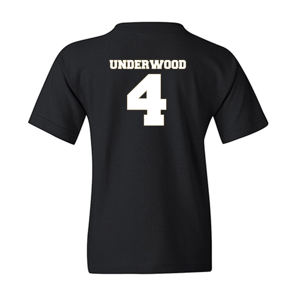 Wake Forest - NCAA Men's Basketball : Will Underwood - Generic Sports Shersey Youth T-Shirt-1