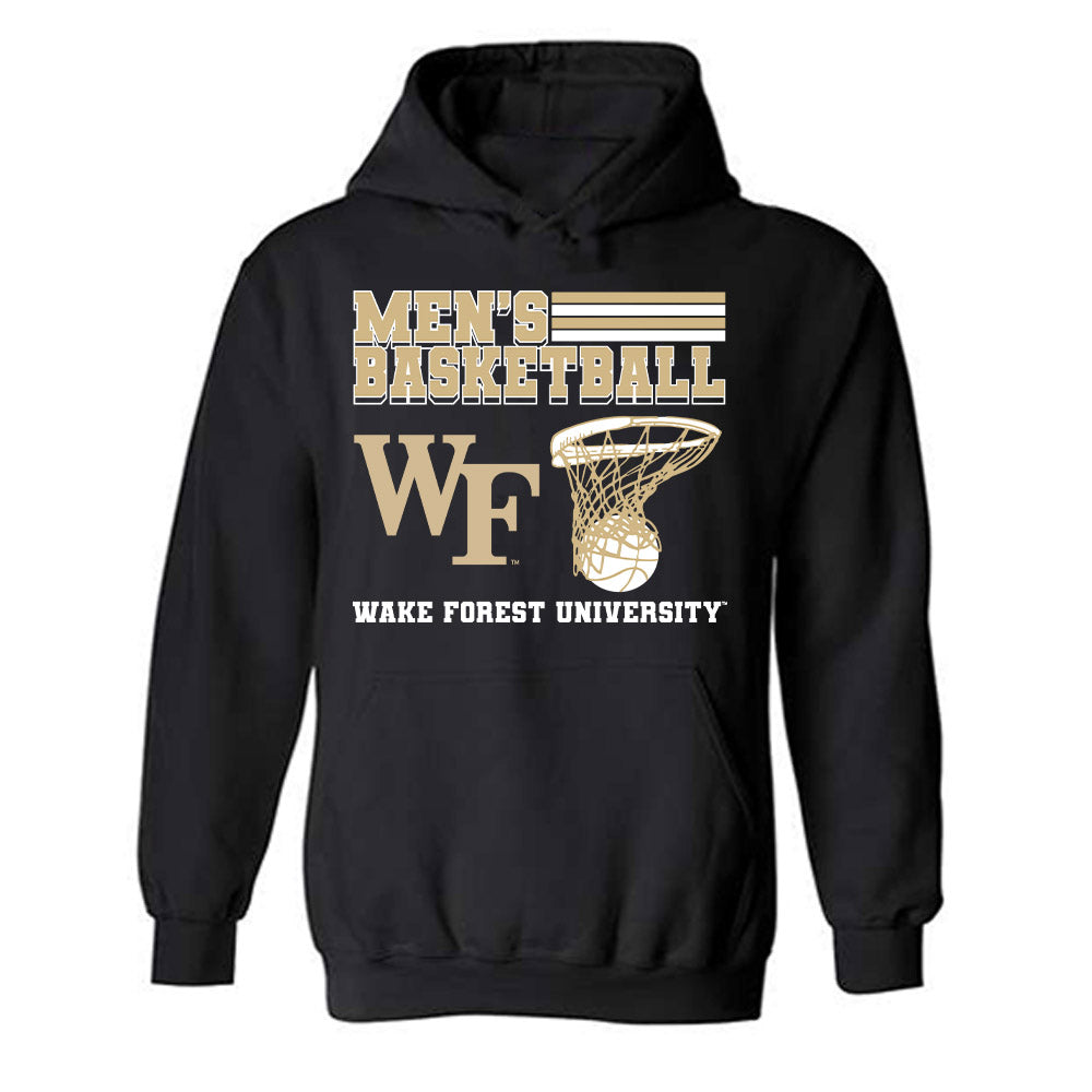 Wake Forest - NCAA Men's Basketball : Lukas Bojovic - Generic Sports Shersey Hooded Sweatshirt-0
