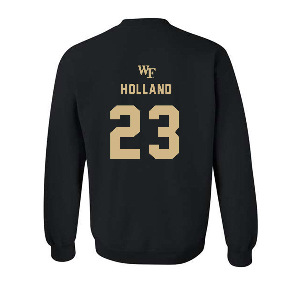 Wake Forest - NCAA Women's Basketball : Oshauna Holland - Generic Sports Shersey Crewneck Sweatshirt-1