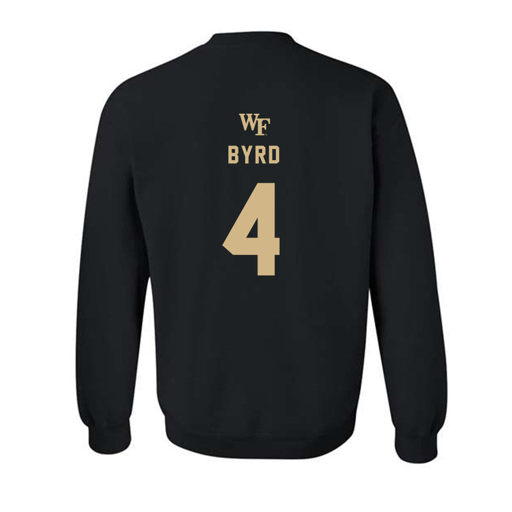 Wake Forest - NCAA Women's Basketball : Ramiyah Byrd - Generic Sports Shersey Crewneck Sweatshirt-1