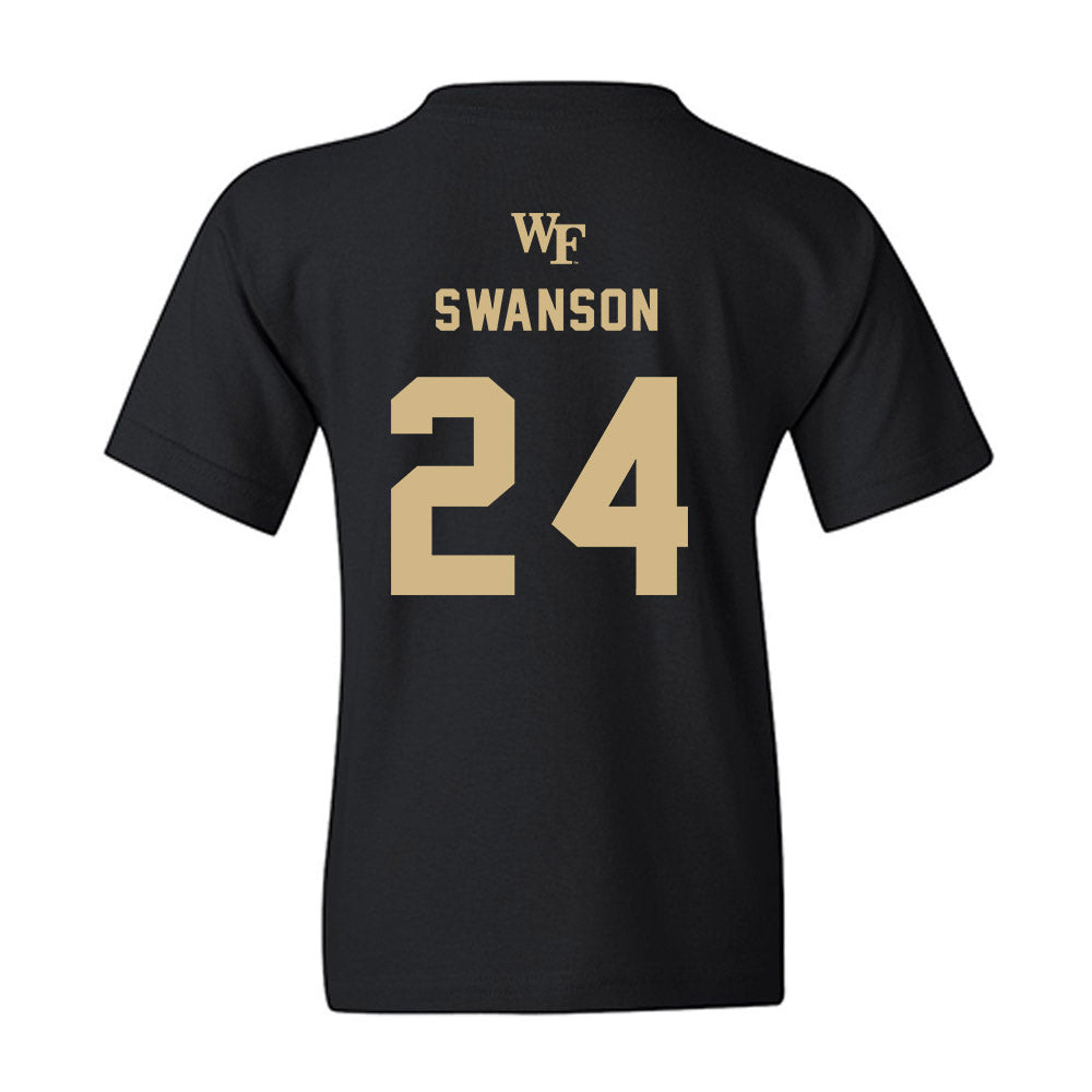 Wake Forest - NCAA Women's Basketball : Mckenzie Swanson - Generic Sports Shersey Youth T-Shirt-1
