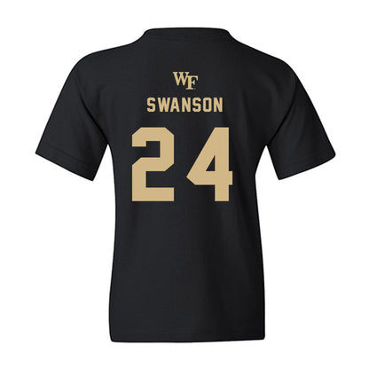 Wake Forest - NCAA Women's Basketball : Mckenzie Swanson - Generic Sports Shersey Youth T-Shirt-1