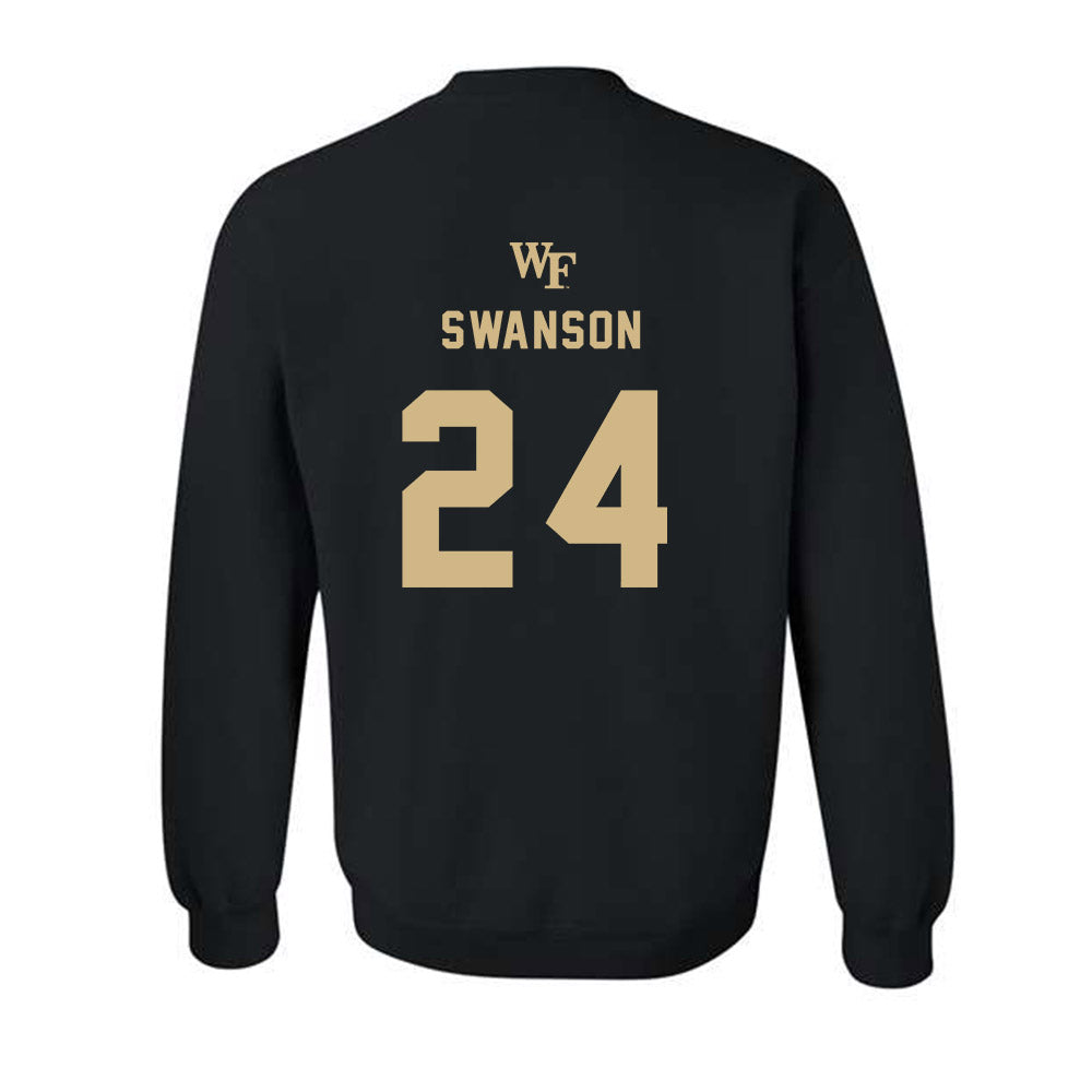Wake Forest - NCAA Women's Basketball : Mckenzie Swanson - Generic Sports Shersey Crewneck Sweatshirt-1