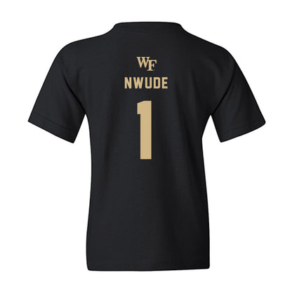 Wake Forest - NCAA Women's Basketball : Adora Nwude - Generic Sports Shersey Youth T-Shirt-1