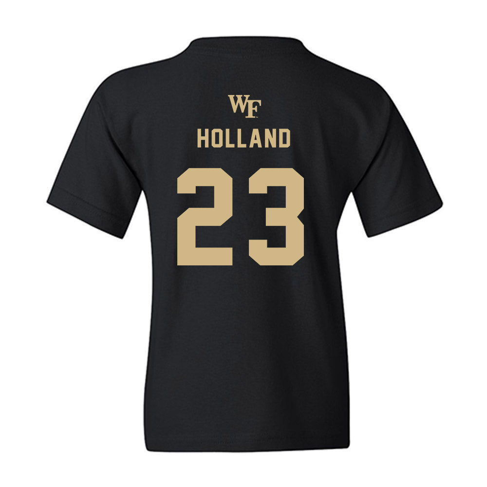 Wake Forest - NCAA Women's Basketball : Oshauna Holland - Generic Sports Shersey Youth T-Shirt-1