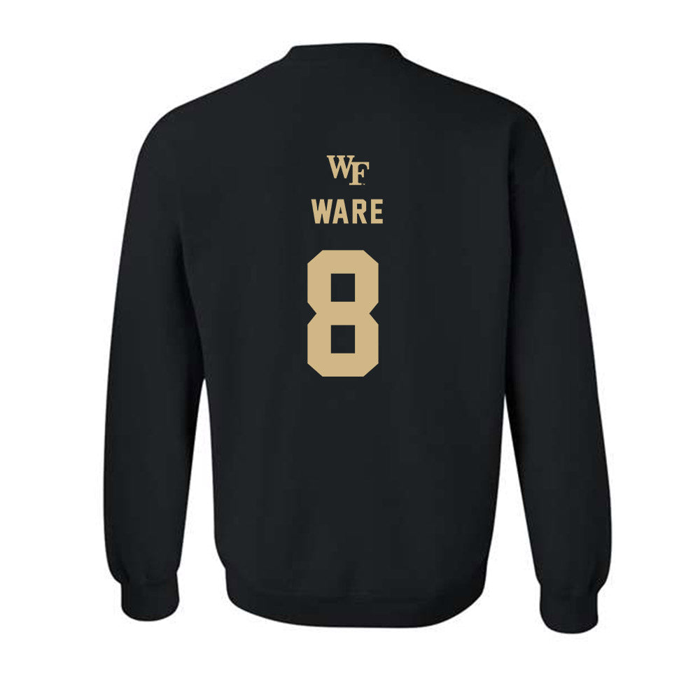 Wake Forest - NCAA Women's Basketball : Breauna Ware - Generic Sports Shersey Crewneck Sweatshirt-1