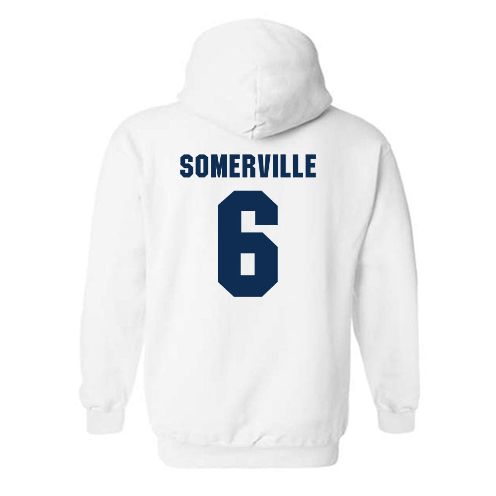 West Virginia - NCAA Men's Basketball : Martin Somerville - Generic Sports Shersey Hooded Sweatshirt-1