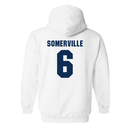 West Virginia - NCAA Men's Basketball : Martin Somerville - Generic Sports Shersey Hooded Sweatshirt-1