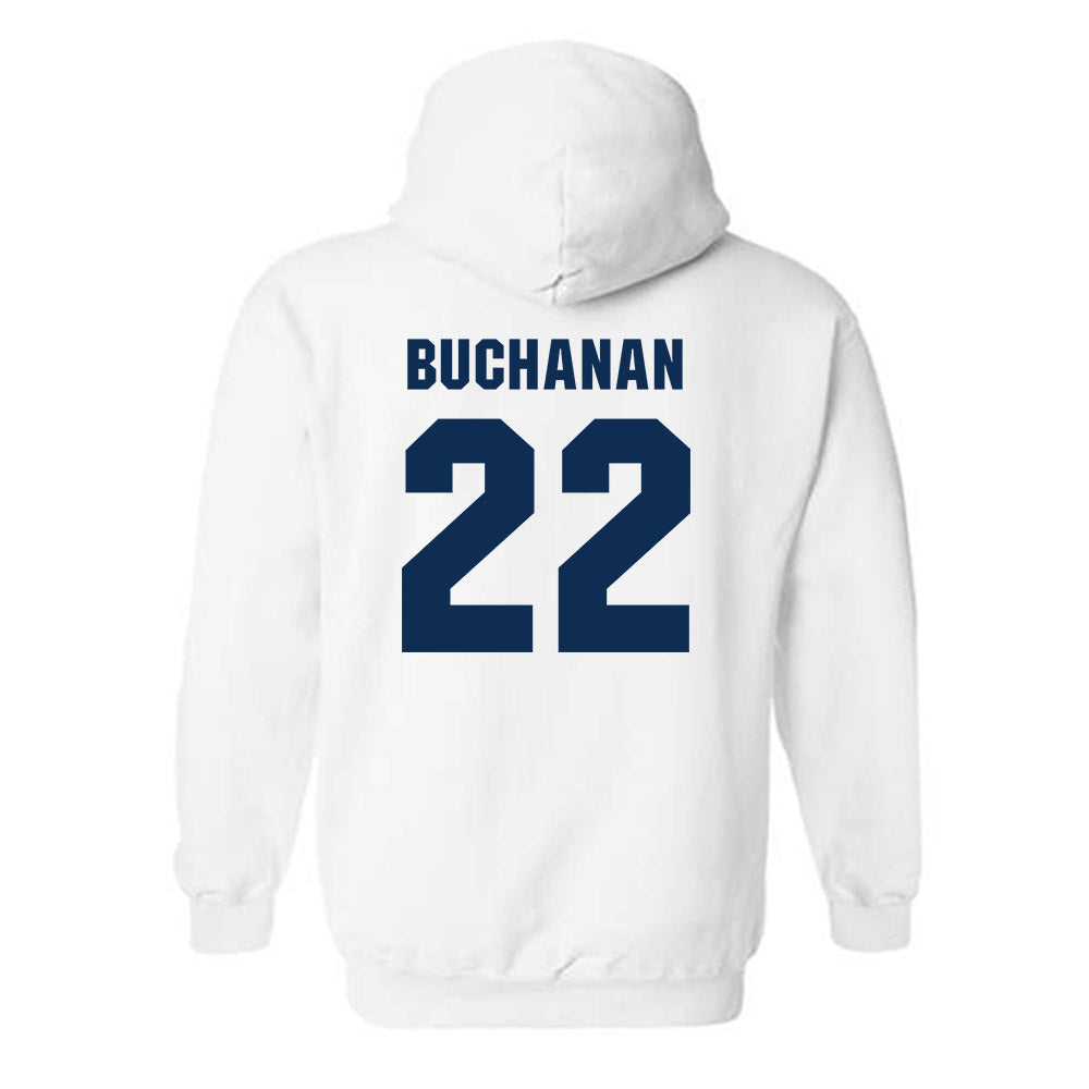 West Virginia - NCAA Men's Basketball : Javan Buchanan - Generic Sports Shersey Hooded Sweatshirt-1