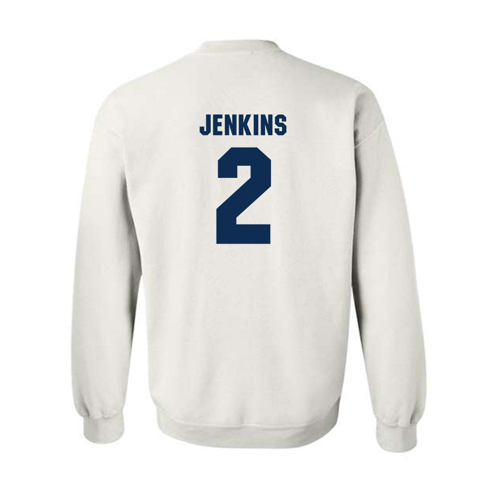West Virginia - NCAA Men's Basketball : Amir Jenkins - Generic Sports Shersey Crewneck Sweatshirt-1