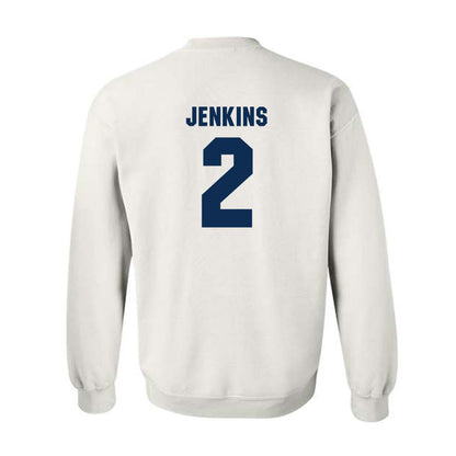 West Virginia - NCAA Men's Basketball : Amir Jenkins - Generic Sports Shersey Crewneck Sweatshirt-1
