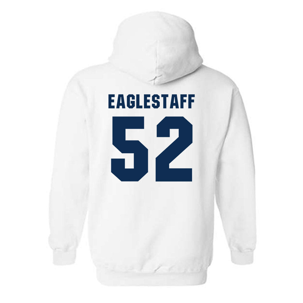 West Virginia - NCAA Men's Basketball : Treysen Eaglestaff - Generic Sports Shersey Hooded Sweatshirt-1