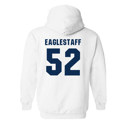 West Virginia - NCAA Men's Basketball : Treysen Eaglestaff - Generic Sports Shersey Hooded Sweatshirt-1