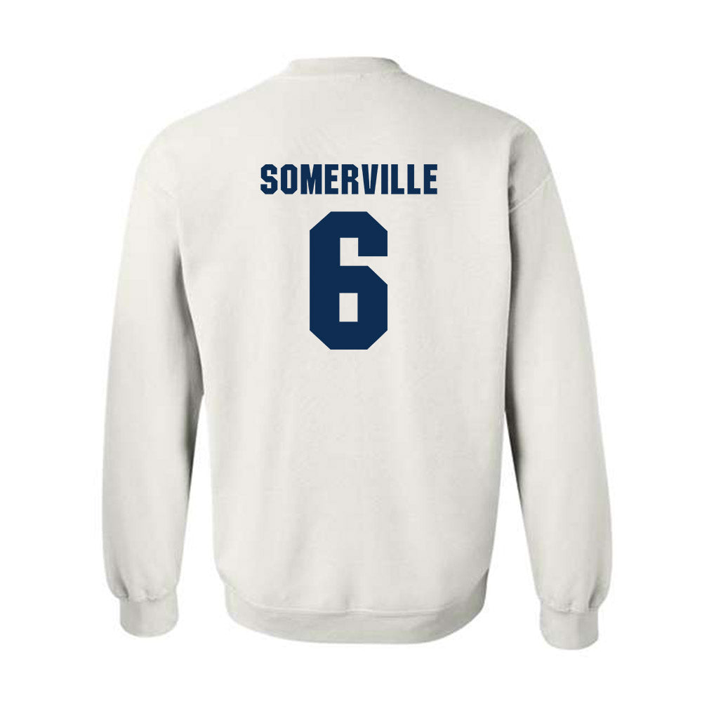 West Virginia - NCAA Men's Basketball : Martin Somerville - Generic Sports Shersey Crewneck Sweatshirt-1