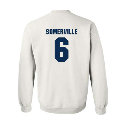 West Virginia - NCAA Men's Basketball : Martin Somerville - Generic Sports Shersey Crewneck Sweatshirt-1