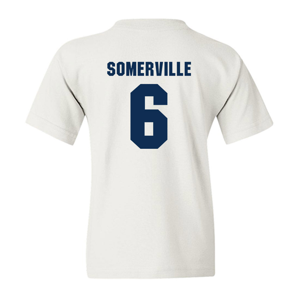 West Virginia - NCAA Men's Basketball : Martin Somerville - Generic Sports Shersey Youth T-Shirt-1