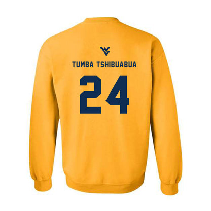 West Virginia - NCAA Women's Basketball : Divine Tumba Tshibuabua - Generic Sports Shersey Crewneck Sweatshirt-1