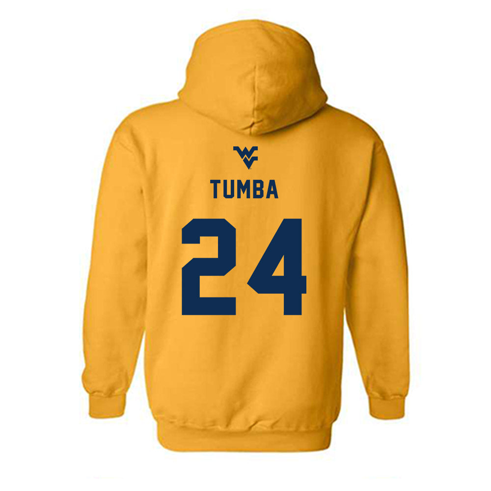 West Virginia - NCAA Women's Basketball : Divine Tumba - Generic Sports Shersey Hooded Sweatshirt-1
