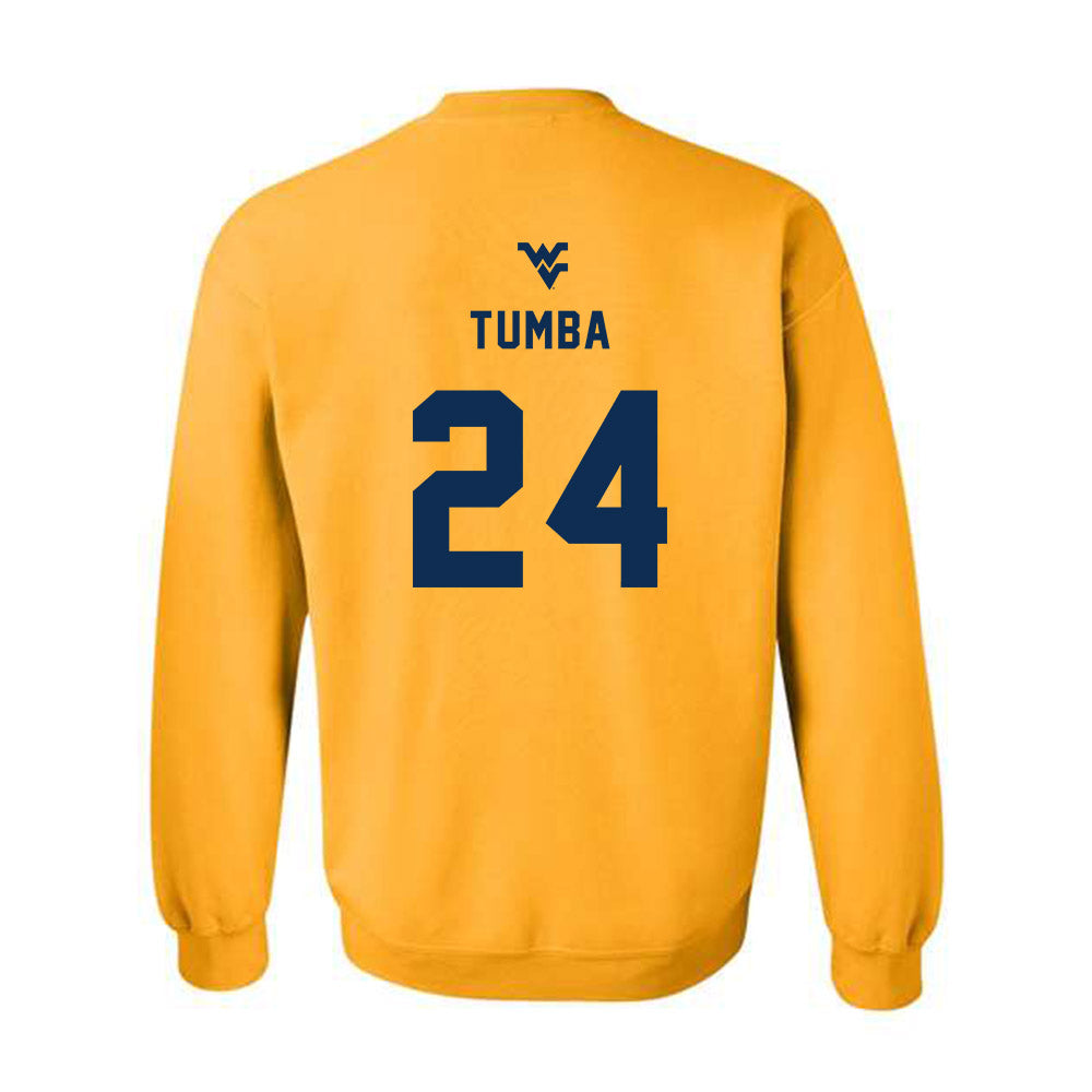 West Virginia - NCAA Women's Basketball : Divine Tumba - Generic Sports Shersey Crewneck Sweatshirt-1