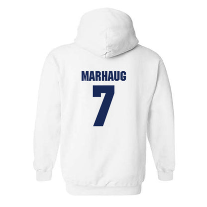 Marquette - NCAA Women's Soccer : Ida Marhaug - Sports Shersey Hooded Sweatshirt-1