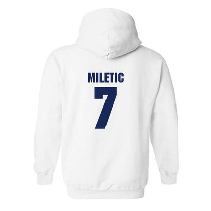 Marquette - NCAA Men's Basketball : Ian Miletic - Sports Shersey Hooded Sweatshirt-1
