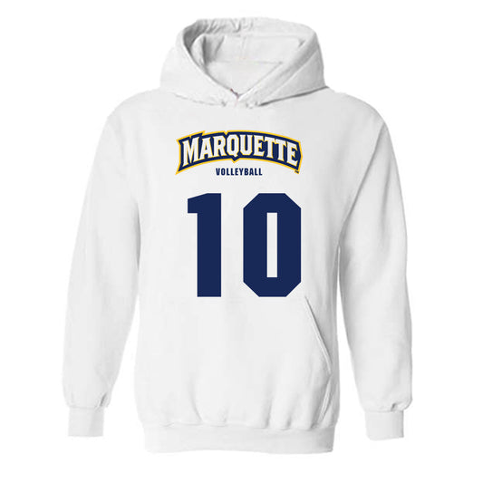 Marquette - NCAA Women's Volleyball : Emma Parks - Sports Shersey Hooded Sweatshirt-0