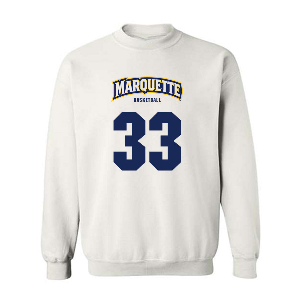 Marquette - NCAA Men's Basketball : Ethan Johnston - Sports Shersey Crewneck Sweatshirt-0