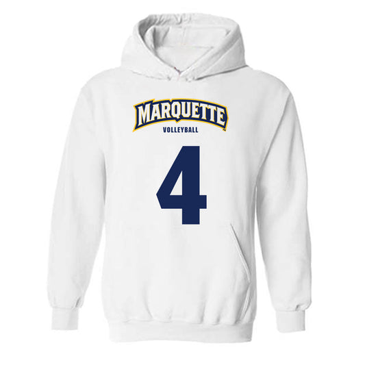 Marquette - NCAA Women's Volleyball : Caydence Doolan - Sports Shersey Hooded Sweatshirt-0