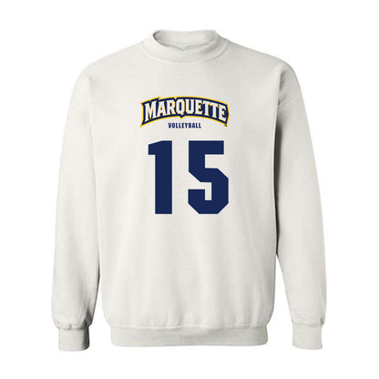 Marquette - NCAA Women's Volleyball : Molly Welge - Sports Shersey Crewneck Sweatshirt-0