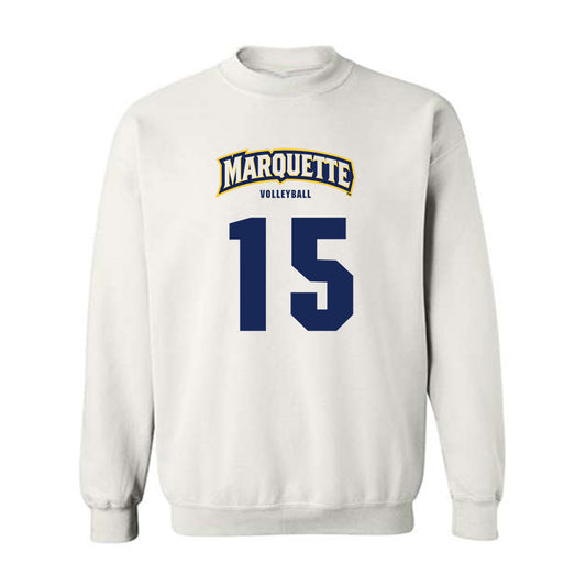 Marquette - NCAA Women's Volleyball : Molly Welge - Sports Shersey Crewneck Sweatshirt-0