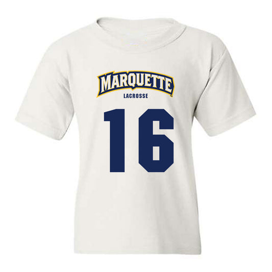 Marquette - NCAA Men's Lacrosse : Nolan Rappis - Sports Shersey Youth T-Shirt-0