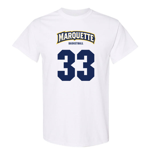 Marquette - NCAA Men's Basketball : Ethan Johnston - Sports Shersey T-Shirt-0