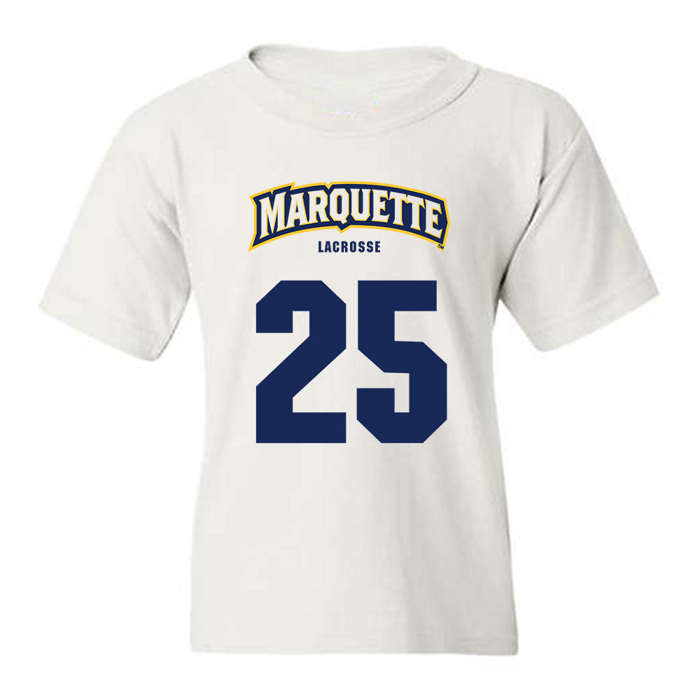 Marquette - NCAA Men's Lacrosse : Justin Daubert - Sports Shersey Youth T-Shirt-0