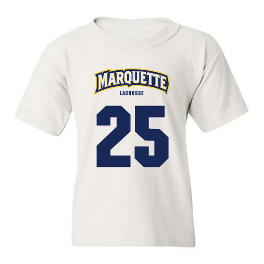 Marquette - NCAA Men's Lacrosse : Justin Daubert - Sports Shersey Youth T-Shirt-0