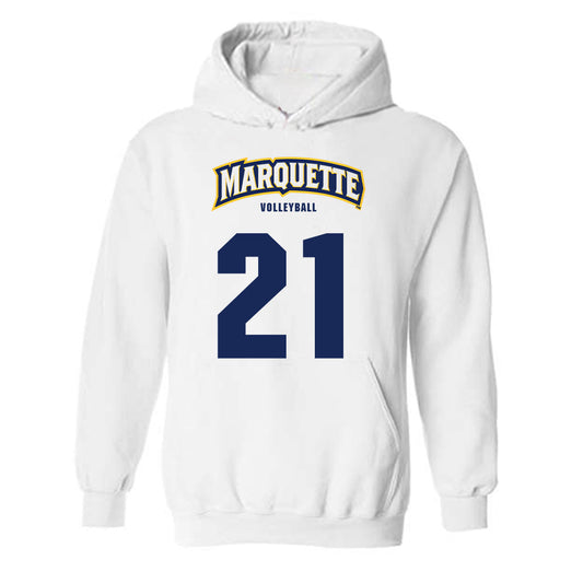 Marquette - NCAA Women's Volleyball : Berrak Sporeli - Sports Shersey Hooded Sweatshirt-0