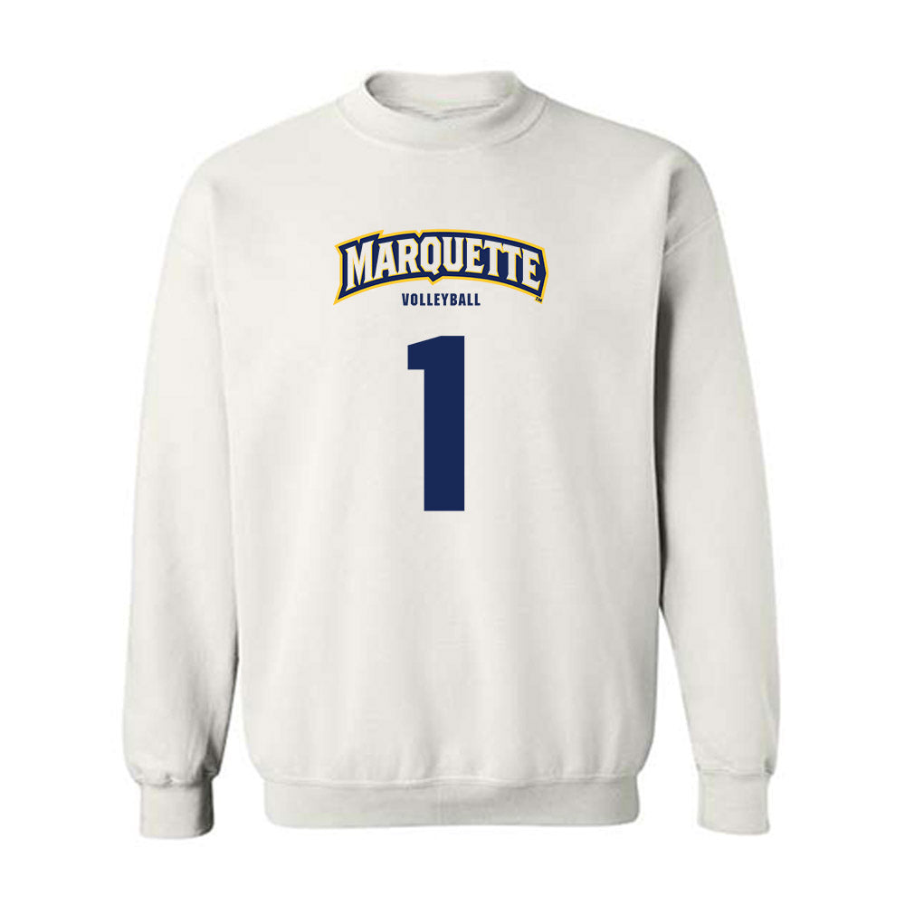 Marquette - NCAA Women's Volleyball : Julia Stanev - Sports Shersey Crewneck Sweatshirt-0